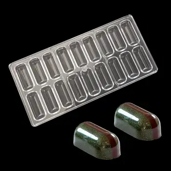 

DIY 3D bars shape Polycarbonate Chocolate Mold Candy Mould Food Grade Chocolate PC Tray Chocolate Candy Pastry Tool