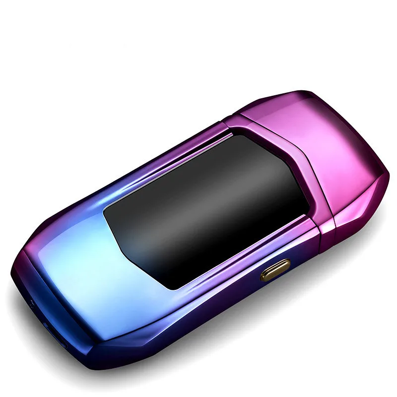 Электронная зажигалка с экраном для игр вольфрамовая турбо зарядкой от USB