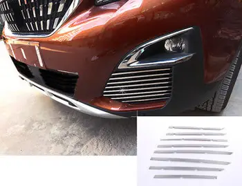 

Steel Front Mesh Grille Molding Cover Trim 16pcs For Peugeot 3008 GT 2016-2018