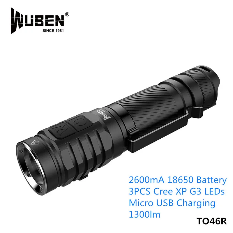 

Wuben TO46R Small 1000lm Nichia 219C 90Ra High CRI Flashlight Dual Switches Micro Rechargeable Daily Use Work Flashlight Lantern