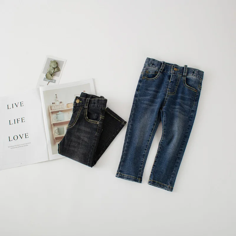 Autumn 2018 New Style Girls Jeans Kids Clothing Pants For Girls Spring Trousers Children Jeans Elastic Waist Fashion For Baby (5)