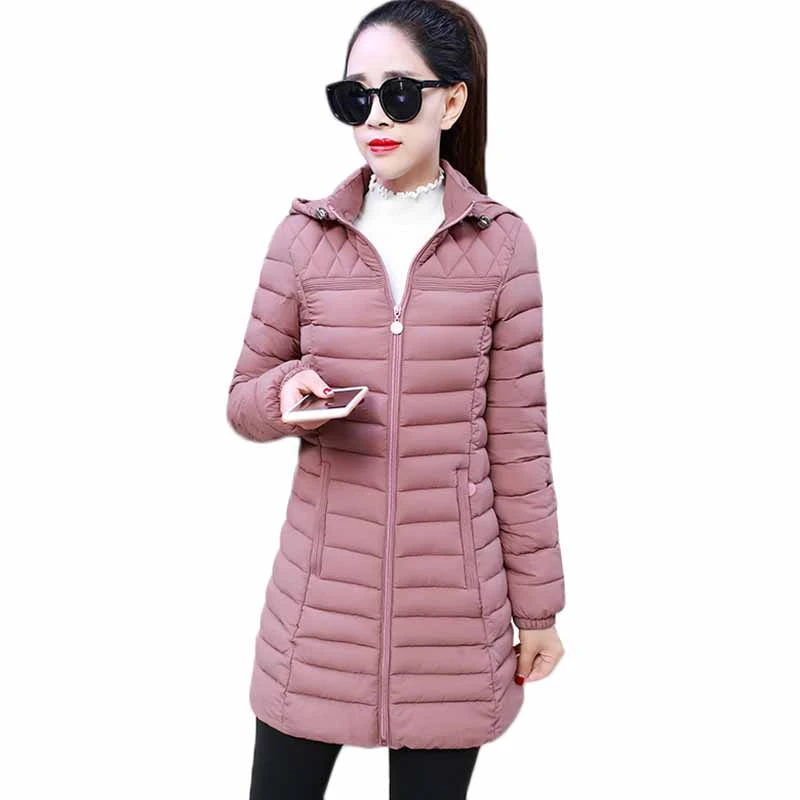 Autumn Winter Jacket Women Parka 2020 Fashion New Thin Hooded Warm Coat Cotton Padded Jacket Plus Size Slim Ladies Outerwear 6XL