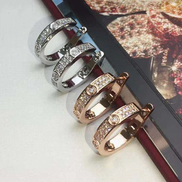 

Brand Fashion earrings Womens Accessories Famous Brand Jewelry love Earrings For Women Earring Piercing Best gifts