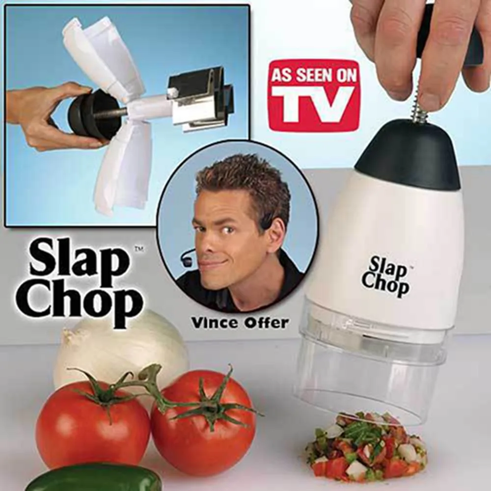 Garlic Triturator Food Chopper Slap Chop Fruit Vegetable Grater Kitchen