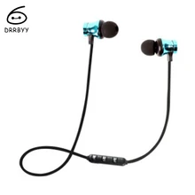 Wireless Bluetooth Earphone Magnetic Bass Stereo Earbuds Sport Headphone With Mic For font b Samsung b