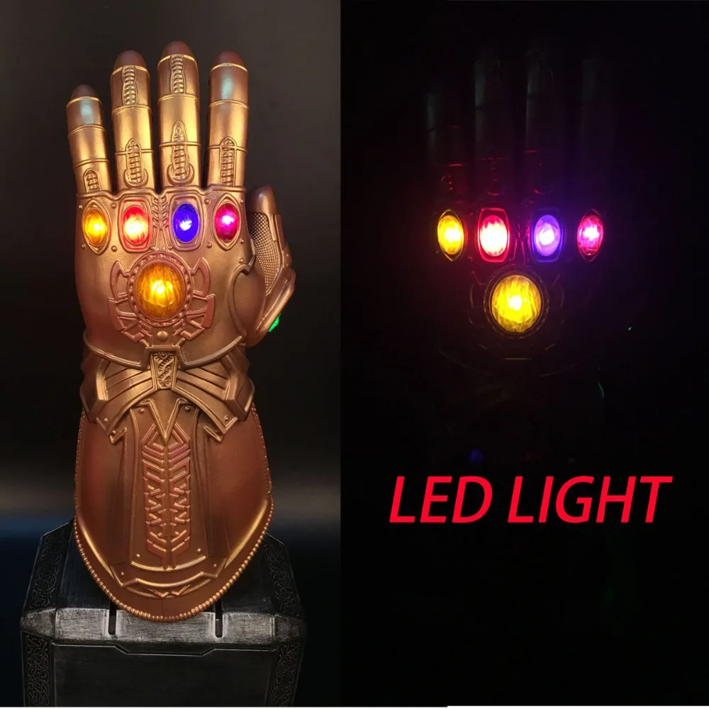 Avengers3 Infinity War Infinity Gauntlet LED Thanos Gloves With LED Cosplay Prop