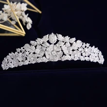 Elegant Queen Wedding Tiaras Bridal Crowns Tiaras Headpiece Bride Hair Jewelry Tocado Novia Wedding Hair Accessories silver wedding crwon prince bridal crystal tiara crowns queen bride tiaras princess crowns headband wedding hair accessories