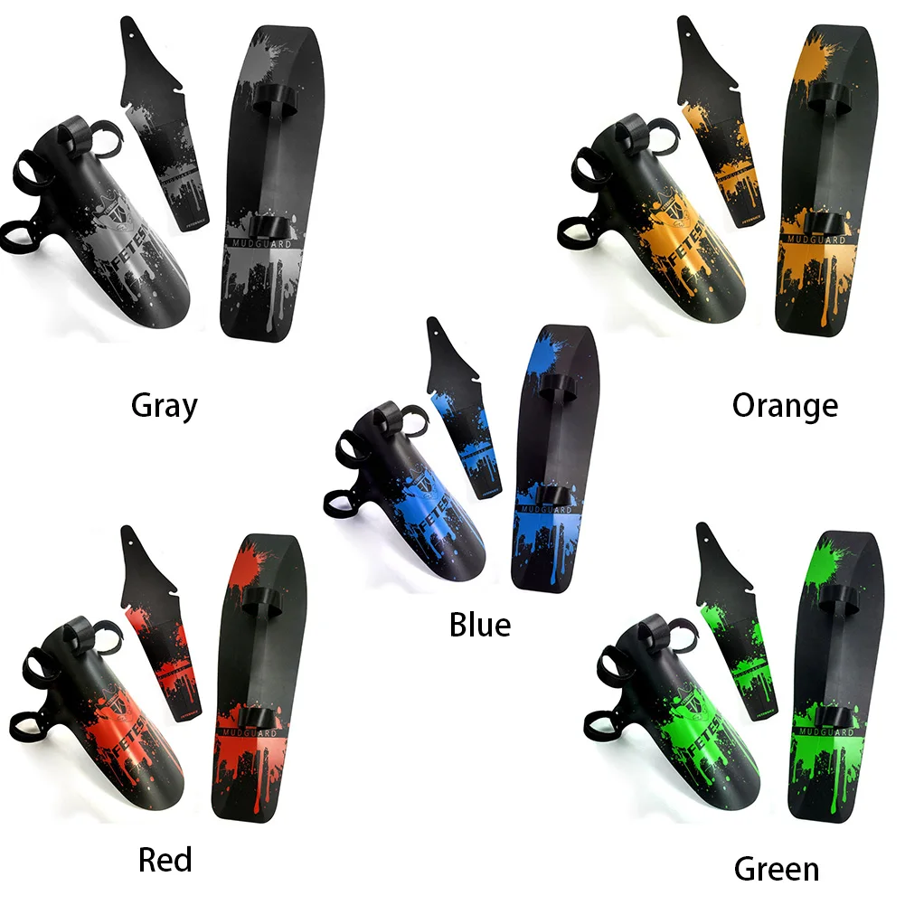 

Cycling Colorful Protective Mudguard Accessories Bicycle Outdoor Front Rear Wings Clip-on Quick Release Mountain Bike Dirtboard