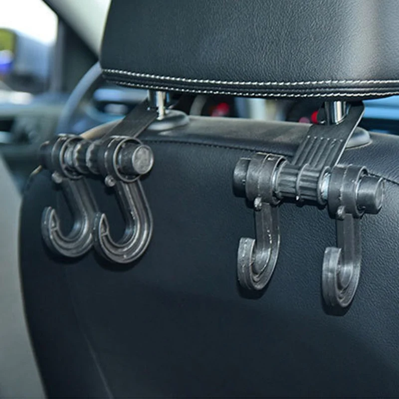 New Arrival Black Universal Car Truck Suv Seat Back Hanger Organizer Hook Headrest Holder Backrest Hook For Automobile