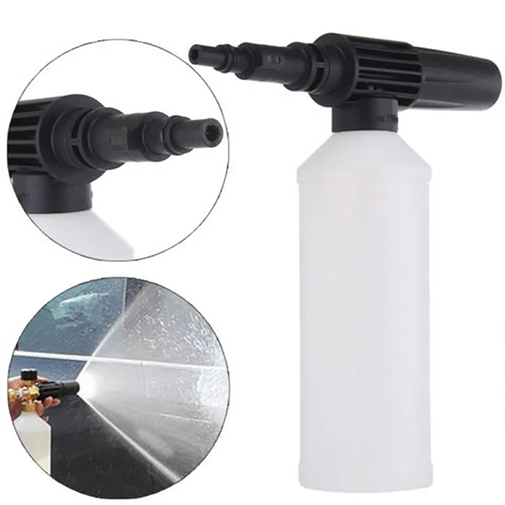 

450ml Car Foamer Wash Bottle with Adapter Pressure Washer Snow Foam Lance Adjust Soap Foam ejector on the washing machine