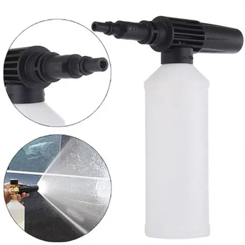 

450ml Car Foamer Wash Bottle with Adapter Pressure Washer Snow Foam Lance Adjust Soap Foam ejector on the washing machine