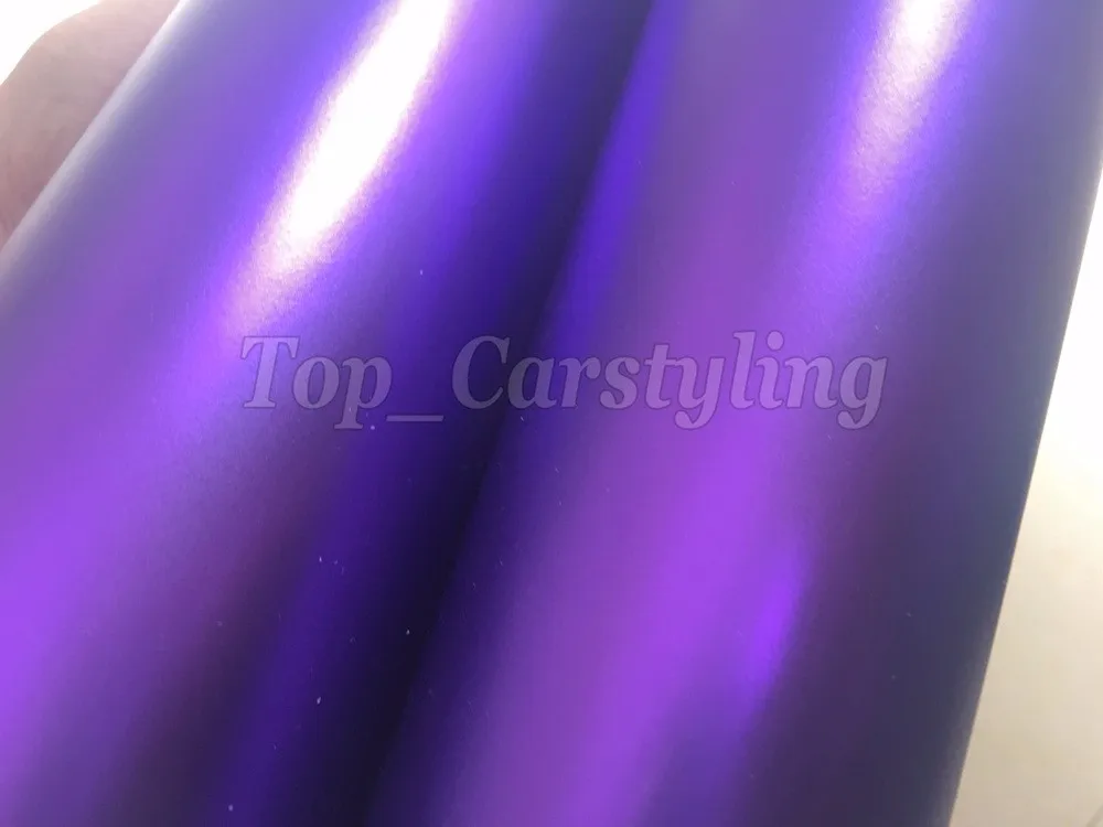 satin chrome purple car wrapping film with air bubble free (1)
