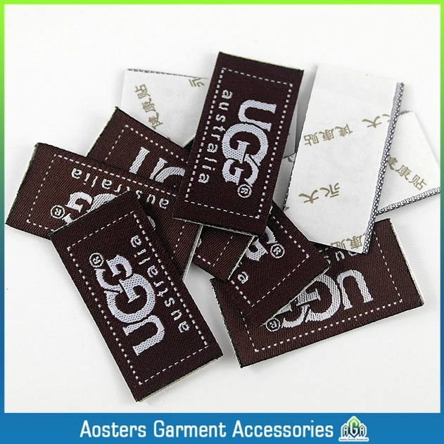 brown double sided adhesive label custom,clothing label manufacturers