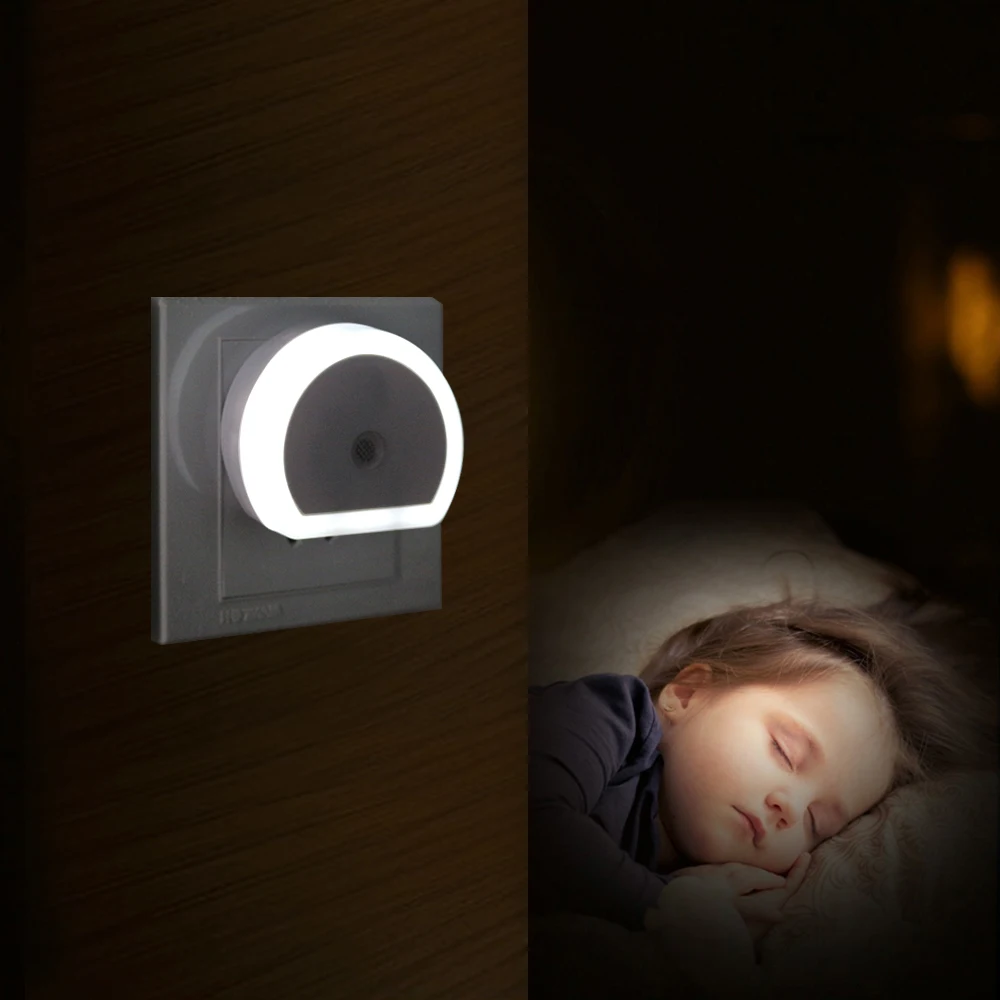 

LED Night Light With Dual USB Port Phone Charger Wall EU/US Plug Light Sensor Control Socket Day And Night Sensor Wall Light