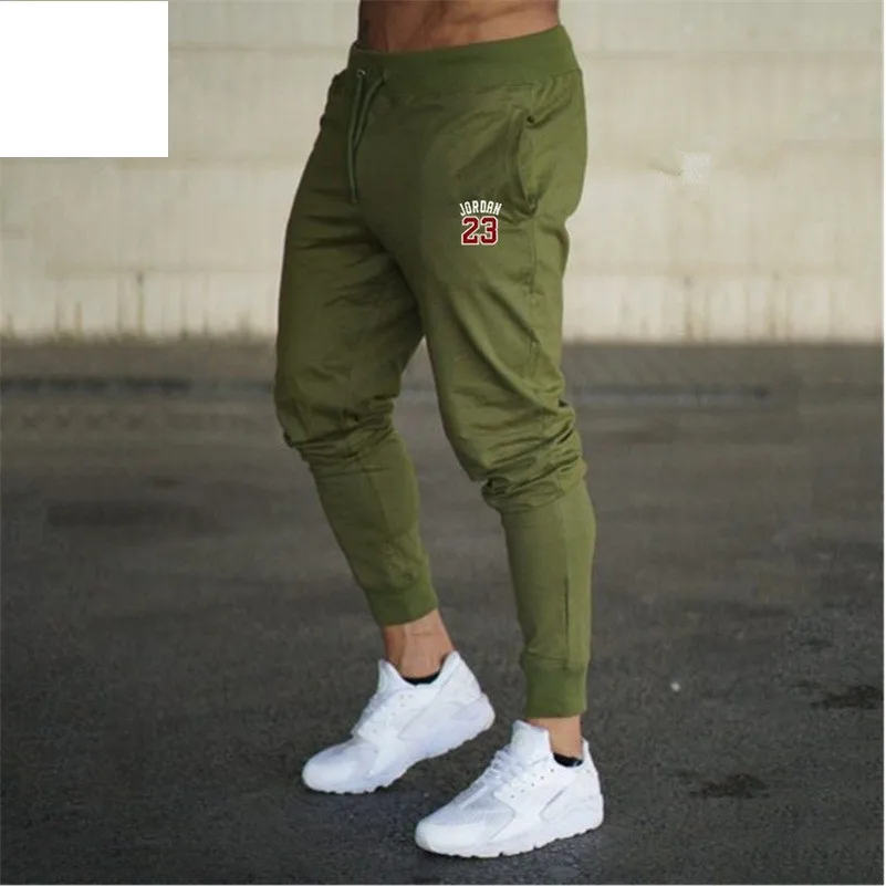 

2019 Men's Trousers Solid Color Sports pants sports Training trousers gyms Quality running jogging pants Bodybuilding pants men