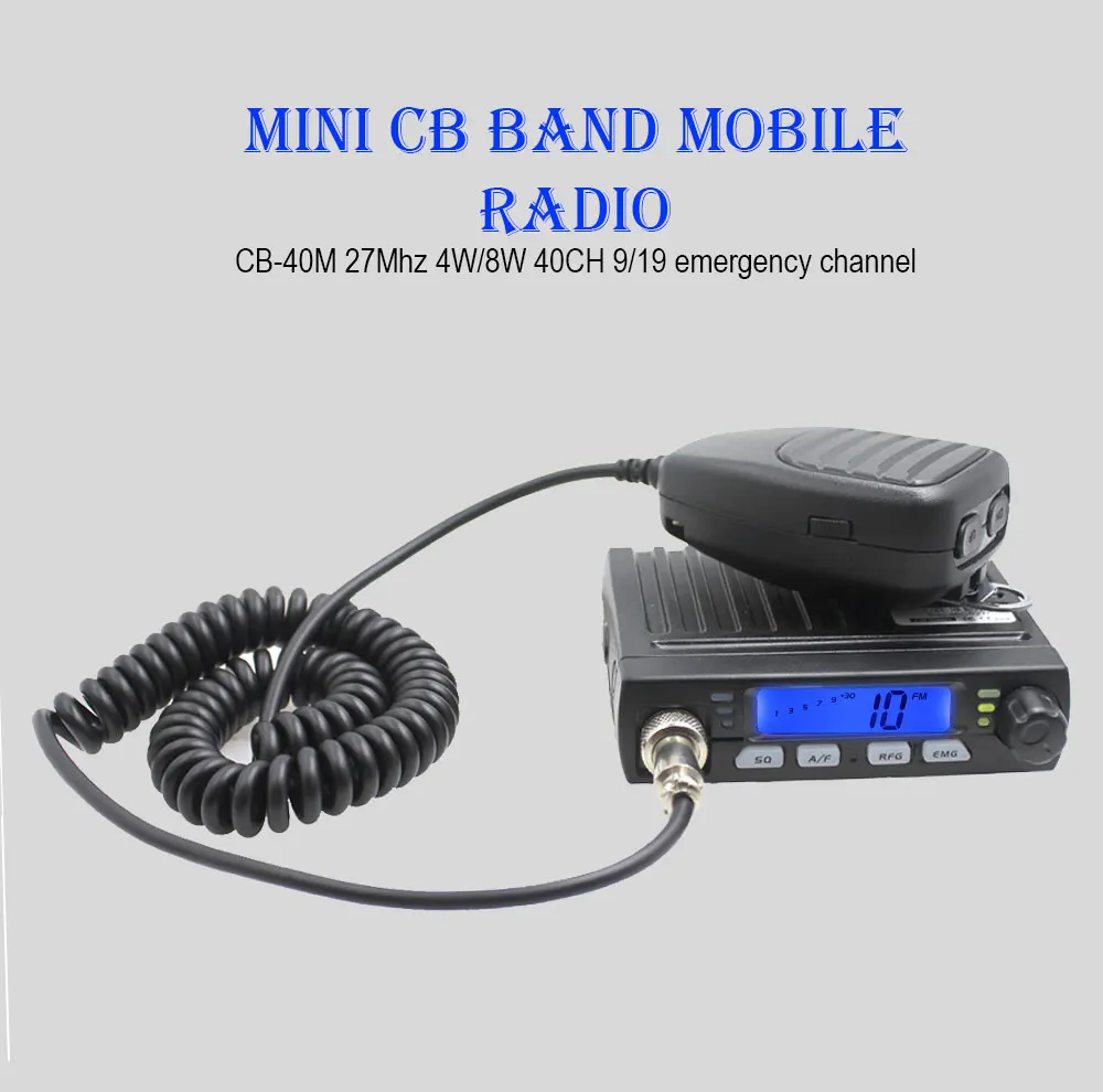 Ultra Mini CB-40M 25.615-30.105MH 8W Citizen band CB Radio Mobile Transceiver Compact AM/FM Car radio same with AC-001 AR-925