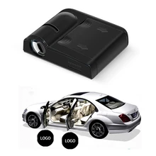 2 шт. Универсальный беспроводной Автомобильный Дверной светильник с логотипом, светодиодный проектор, Лазерная лампа без аккумулятора