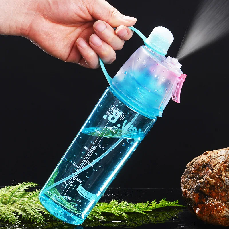 

740ML Water Bottle Sport Drink Bottle Leak-proof Kettle Portable Spray Cup
