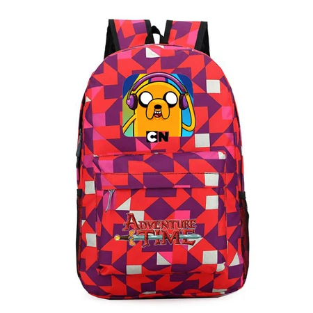 10 Рюкзак с изображением Финна из Adventure Time and Jake для мальчиков и девочек-подростков, школьные сумки для студентов, дорожная сумка на плечо, сумки рюкзак для ноутбука - Цвет: 10