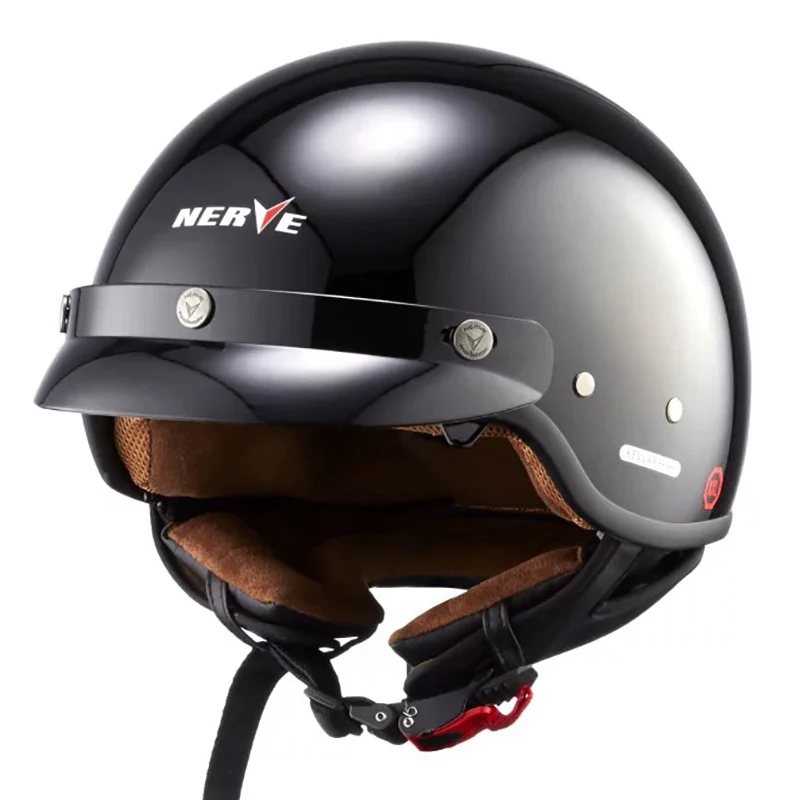 NERVE Motorcycle helmet fiber glass KAVLER HALF motorcycle motorcross  helmet Capacete Casco Jet Vintage retro helmet|motorcycle helmet|motorcross  helmetvintage retro helmet - AliExpress