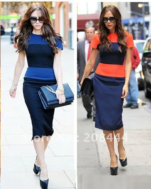 Victoria Victoria Beckham Colour Block Dress $604 - Buy AW16 ...