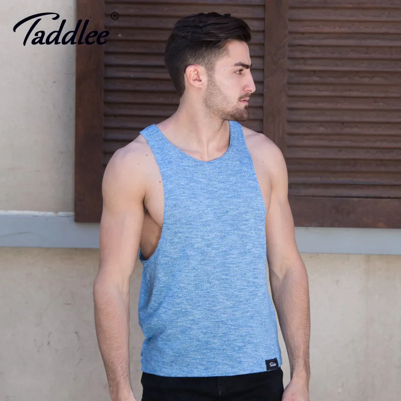 

Taddlee Brand Men Tank Top Cotton Fashion New Stylish Casual Top Tee Shirts Sleeveless Solid Soft Bodybuilding Undershirts 2017