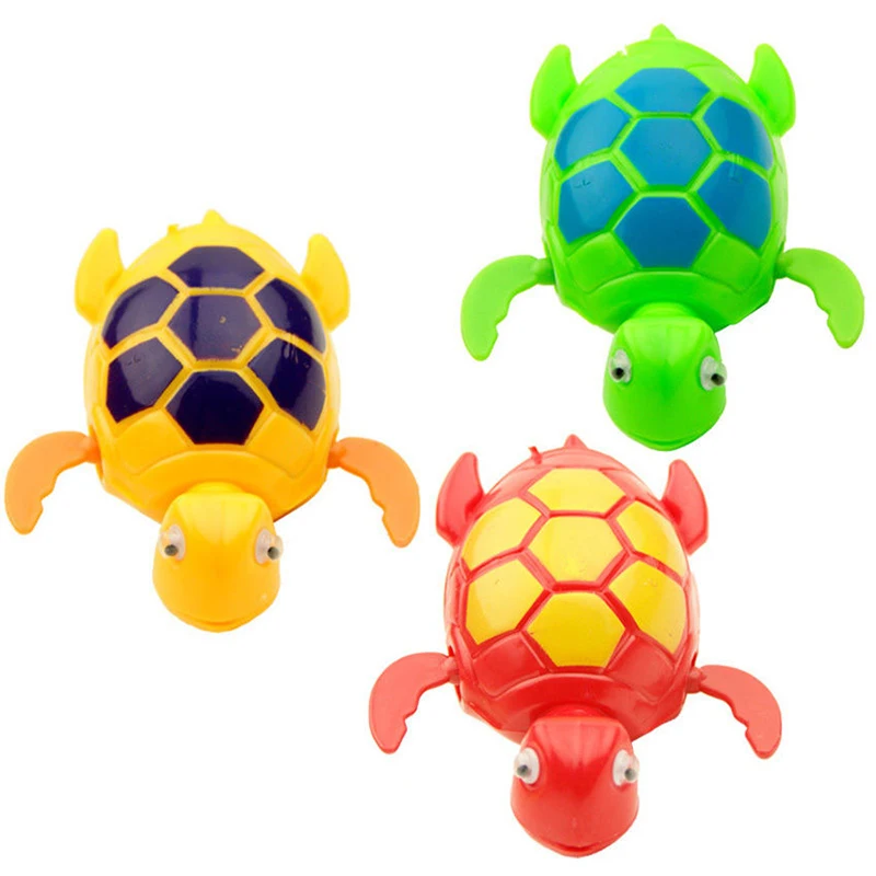 

Funny Cute Wind up Swimming Turtle Turtles Pool Animal Toys For Baby Kids Bath Time Random color