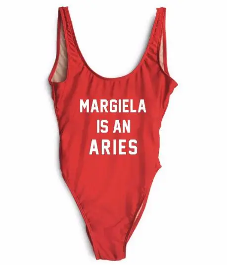 MARGIELA IS AN ARIES Swimwear Sexy Style Bodysuit One