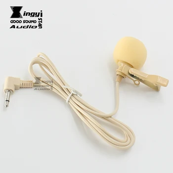 

Skin Color Wired Condenser Lavalier Clip Microphone 3.5mm Plug Tie Lapel Mic Mike For Computer Voice Amplifier Speaking Teaching