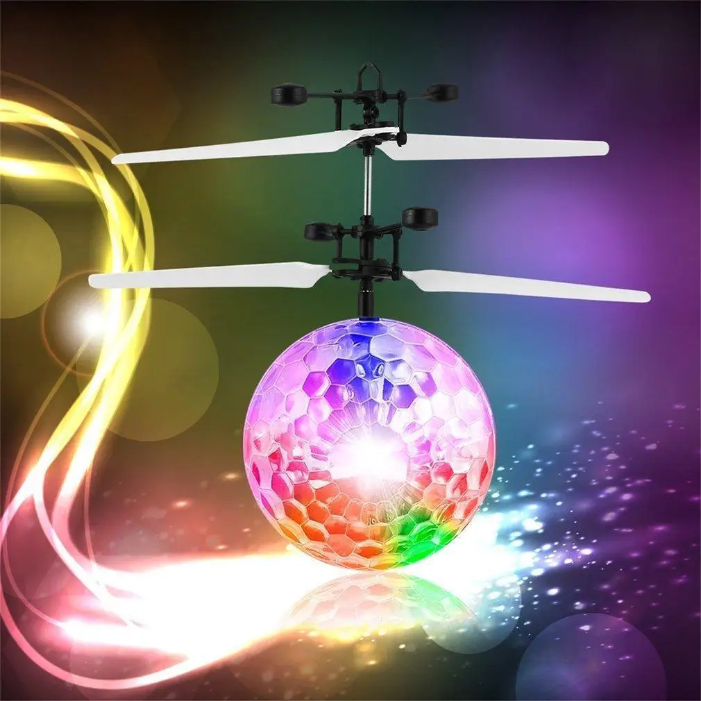 Летающий хрустальный шар светодиодный мигающий свет инфракрасный индукционный шар-вертолет Интеллектуальная Индукционная Игрушка