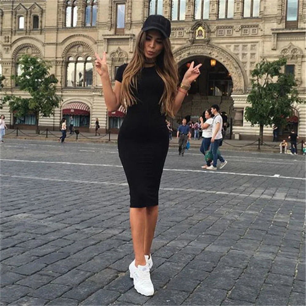 

2018 Summer Dress Women Sexy Beach Bandage Short Sleeve Dress Bodycon Holiday Backless Party Dress Slim Vestidos New Fashion#070
