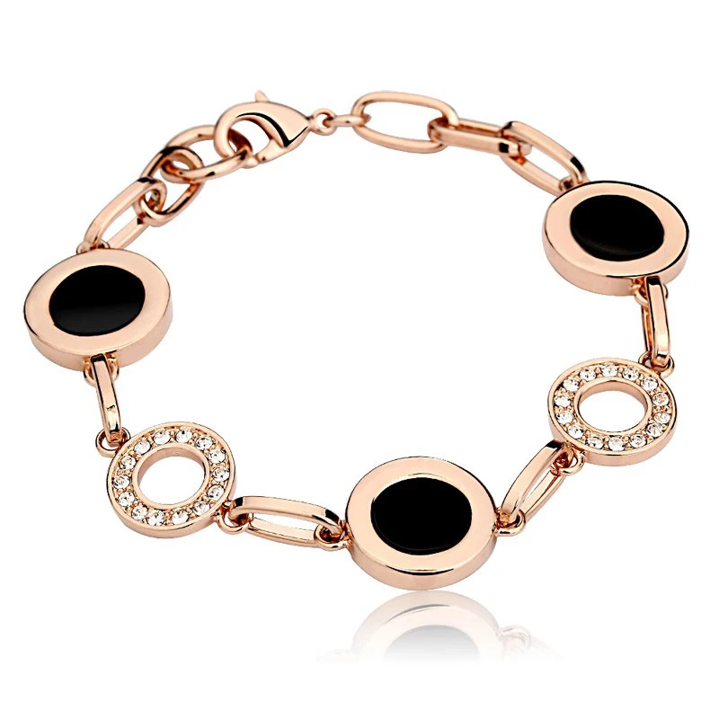 New Fashion Circle Trendy Bracelets For women Rose Gold/Platinum Plated