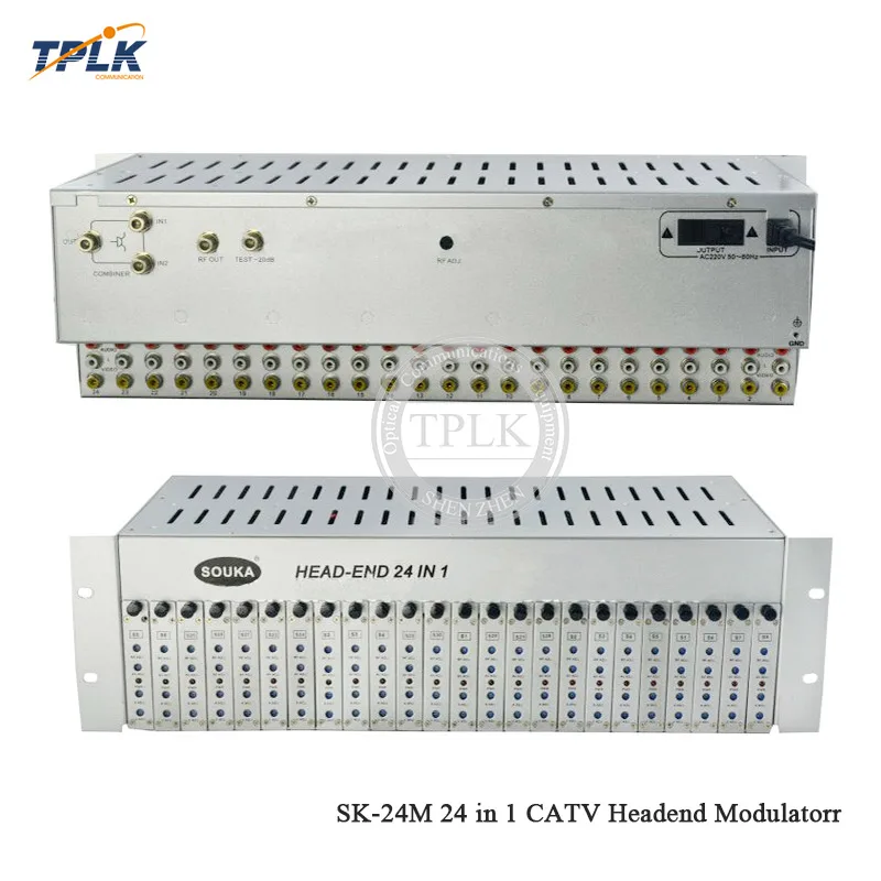 SK-24M 24 в 1 CATV Headend модулятор 24 способ CATV каналы фиксированный канальный модулятор системы для отеля/школы/общежития