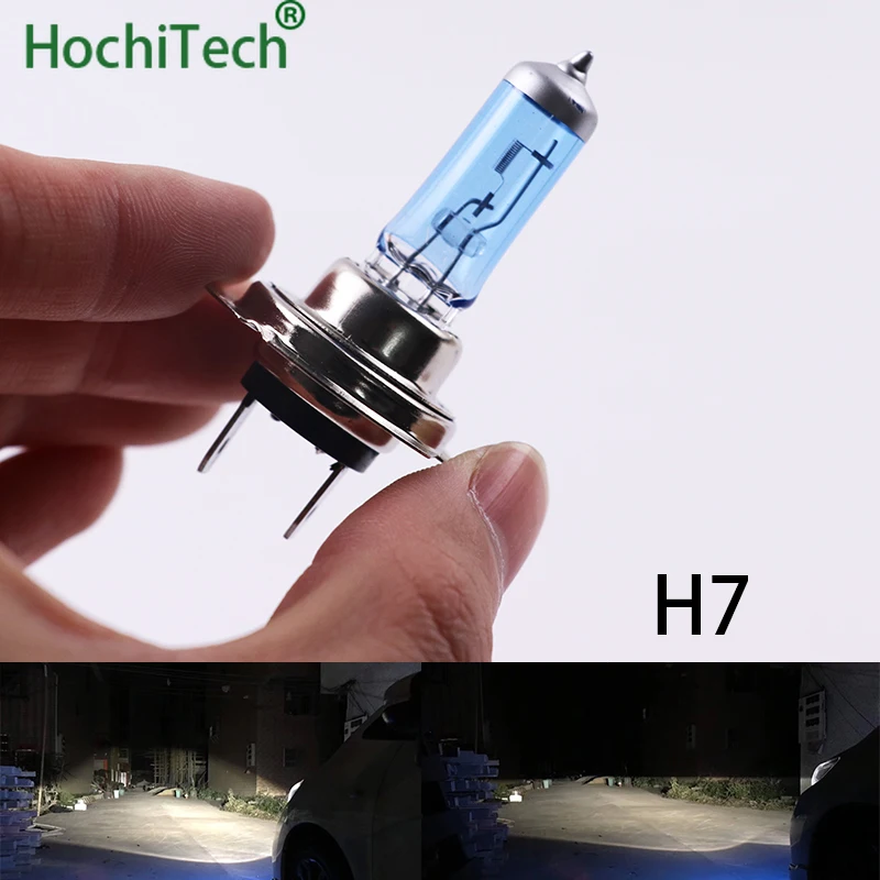 Высококачественная галогенная лампа H7 6000K 12 В 100 Вт 55 лм ксеноновая темно синяя