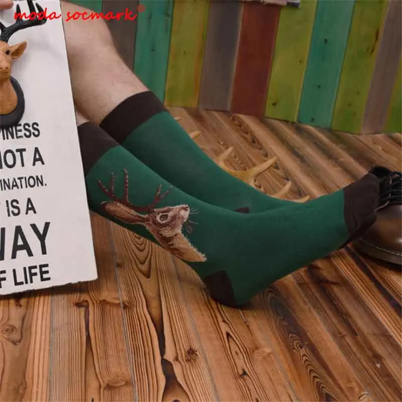 Носки Moda sockmark 2020 Новые поступления счастливые мужские носки с изображением собак