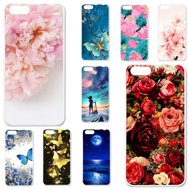 

TPU Cases For Cubot Rainbow 2 Case Silicone Floral Painted Bumper For Cubot Rainbow 2 5.0 inch Phone Cover Soft Back Fundas