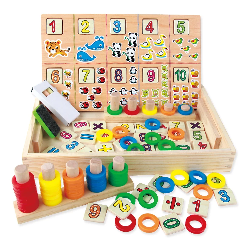 Wooden Toys for Children Montessori Toy Math Toy Cube Educational