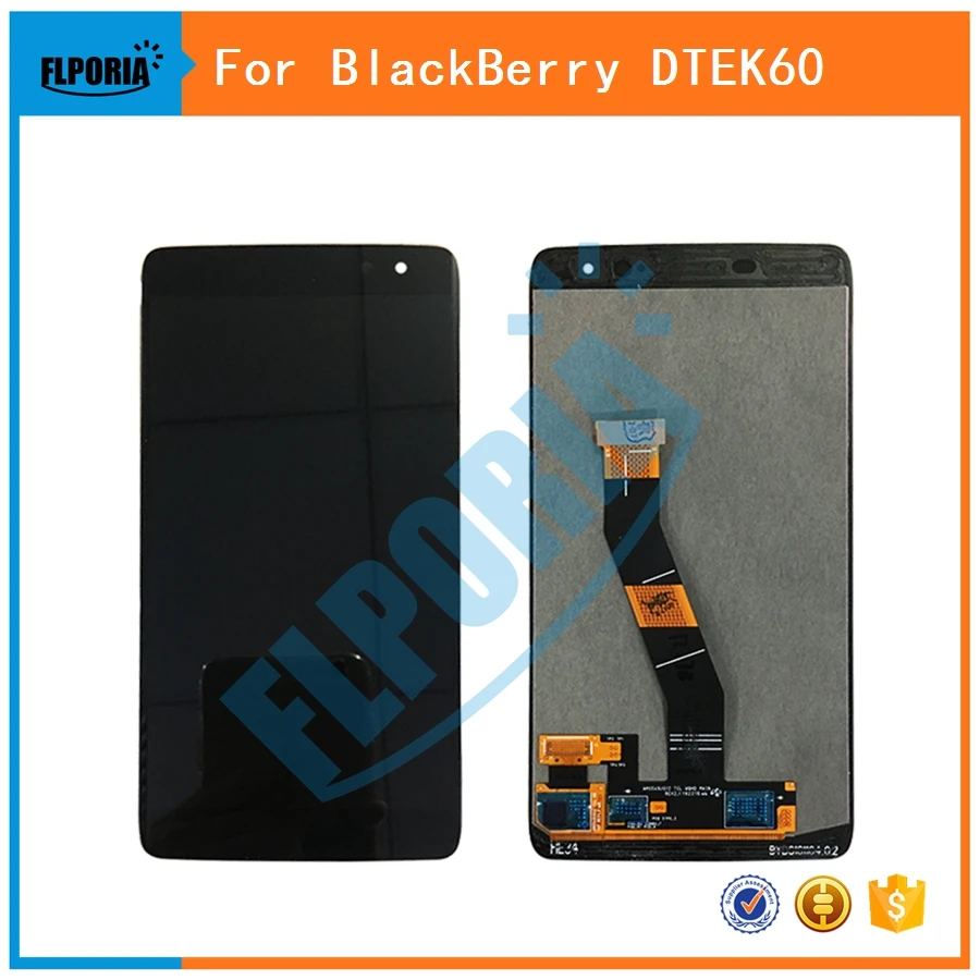

New For BlackBerry Dtek60 LCD Display Touch Screen Digitizer Panel Assembly For Blackberry Dtek 60 LCD With Frame Replacements