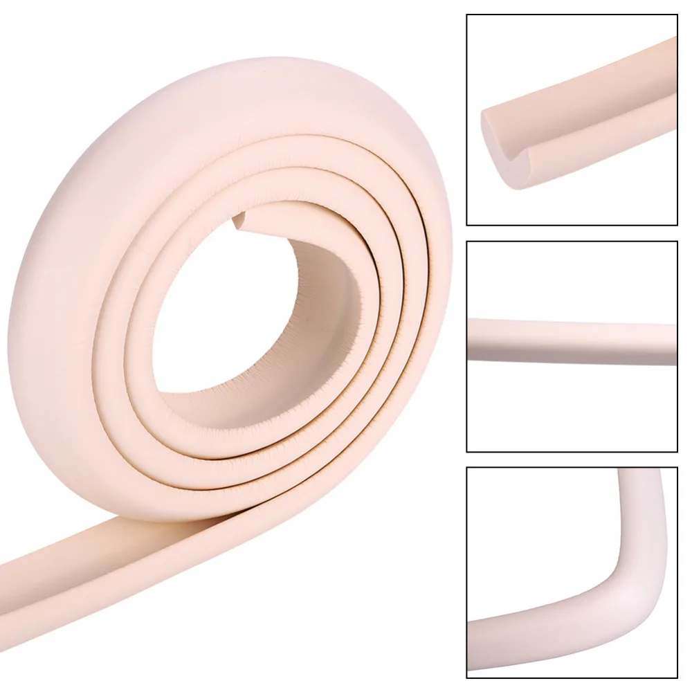 

2M Children Protection Table Guard Strip Baby Safety Protector Furniture Drawer Glass Edge Crash Bar Corner Rubber Bumper