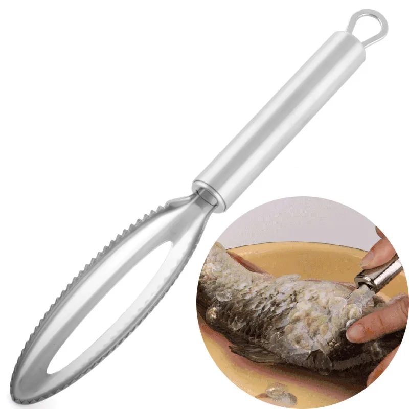 Stainless Steel Cleaning Fish Skin Scraper Fast Remove Fish Cleaning