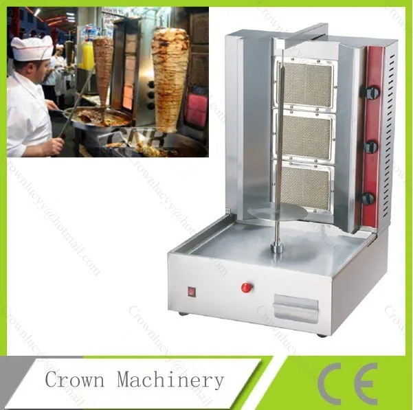LPG gas shawarma kebab machine for sale; Gas Mini Kebab grillin