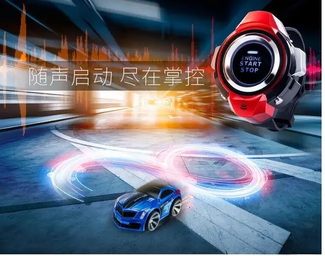 Coche de control remoto eléctrico para niños, reloj inteligente de