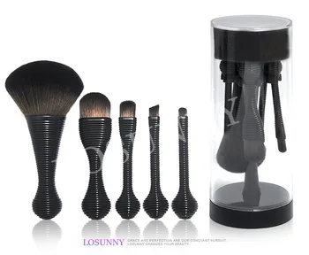 

5pcs/set Makeup Brushes Set Foundation Eyebrow Eyeliner Blush Powder Cosmetic Concealer Portable Beauty Makeup Tool