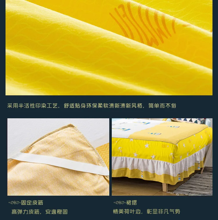 Свежие цветы на двуспальную кровать наматрасник близнец полный queen King size хлопок постельное покрывало текстильные постельные принадлежности для дома 200X220 см