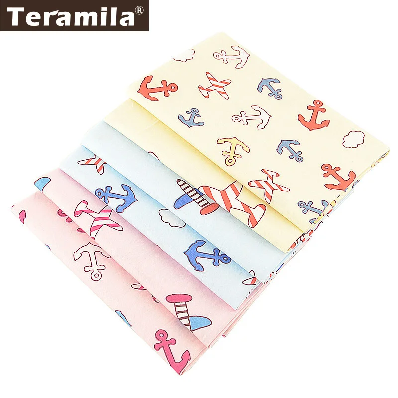 Teramila 6 шт./40 см x 50 четверть толщины комплект самолета хлопчатобумажная ткань