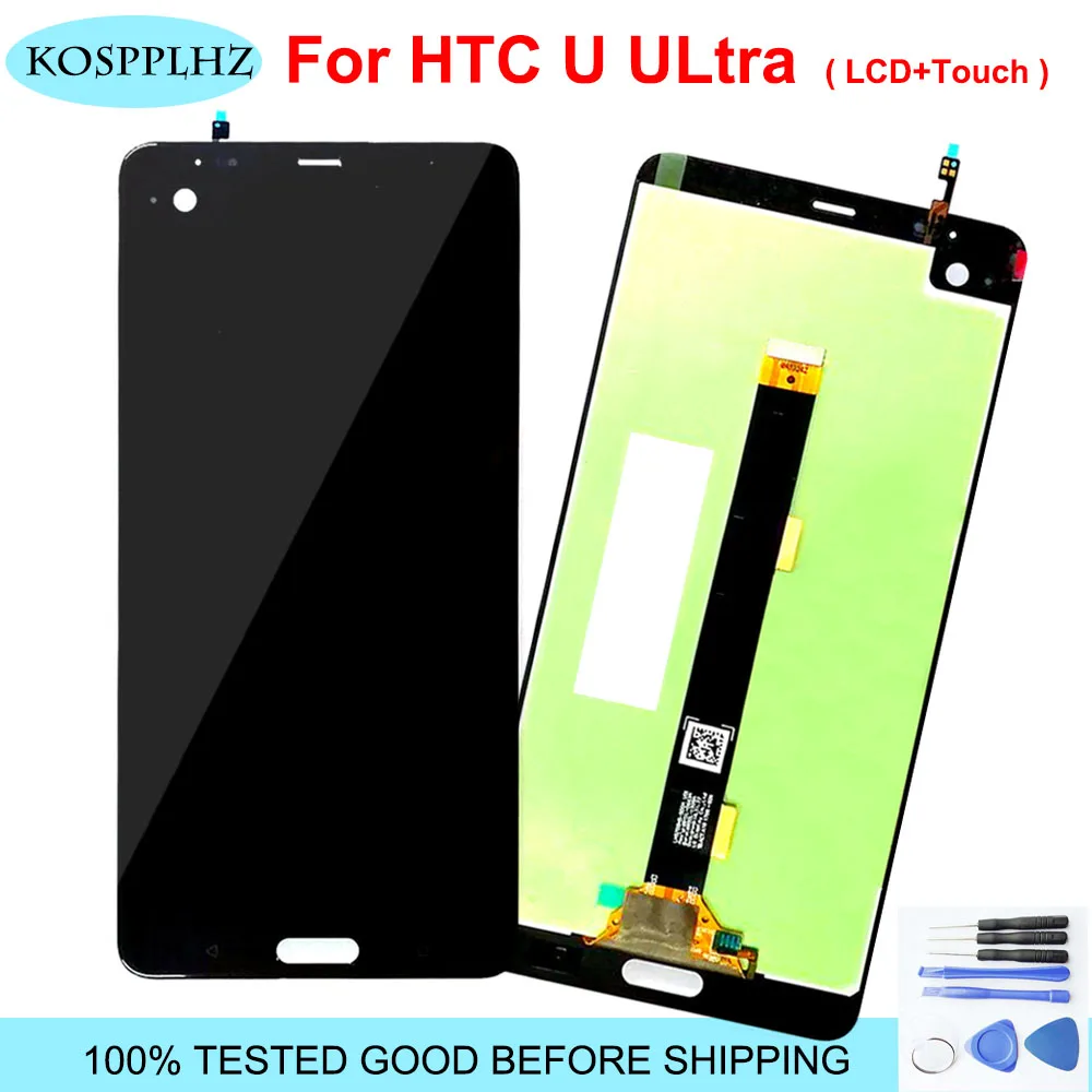 

5.7" For HTC U ULtra LCD Screen Display + Touch Panel Digitizer Screen For HTC U Ultra Assembly LCD Display With Free Tools