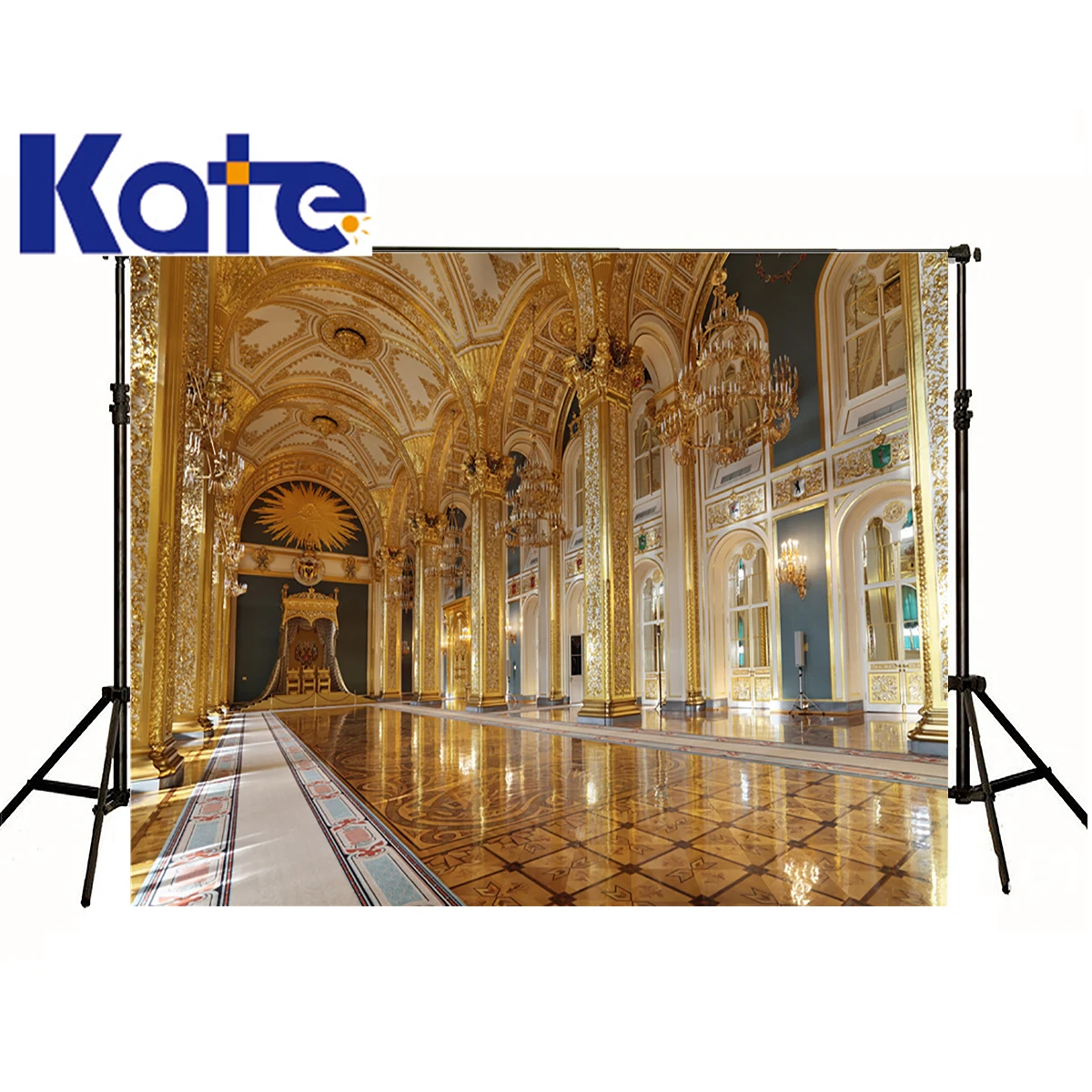 Kate фотографический фон Европейская архитектурная силикация Золотой дворец студия digitalbackdrops Мальчик Свадьба 8x8