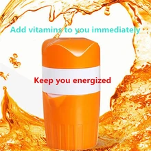 Ручной пресс Мини-соковыжималка цитрусовый, оранжевый скраб для фруктов пластиковая чашка для сока чайник Витаминная добавка Бутылка для путешествий и занятий спортом