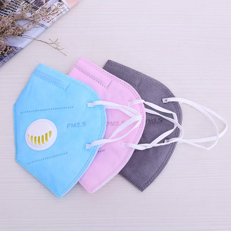 

20 pcs/lots Non-woven dustproof mask PM2.5 disposable haze mask Belt breathing valve mask