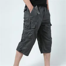 Новинка, Брендовые мужские шорты-карго в стиле милитари, армейские камуфляжные тактические шорты, мужские хлопковые свободные рабочие повседневные шорты, большие размеры 5XL